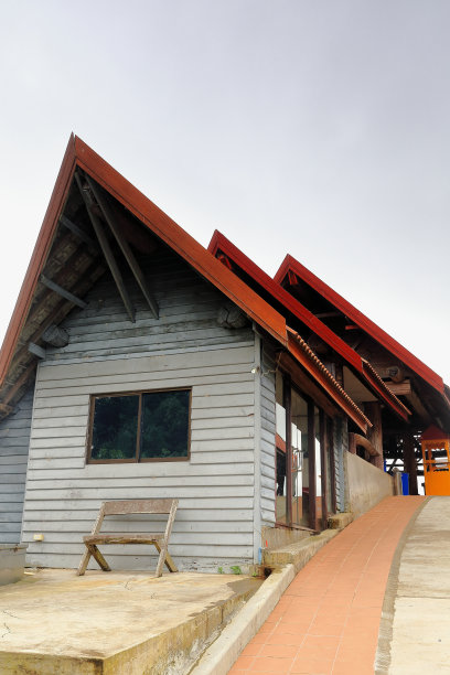 商业建筑-福昆视点的停车场。Nnal.rd。13-Luang Prabang province-Laos。4518图片下载