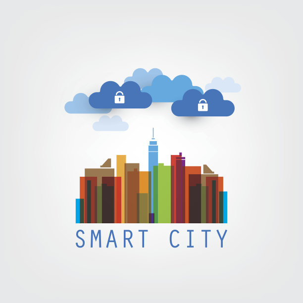 智慧城市，物联网设计概念图片下载