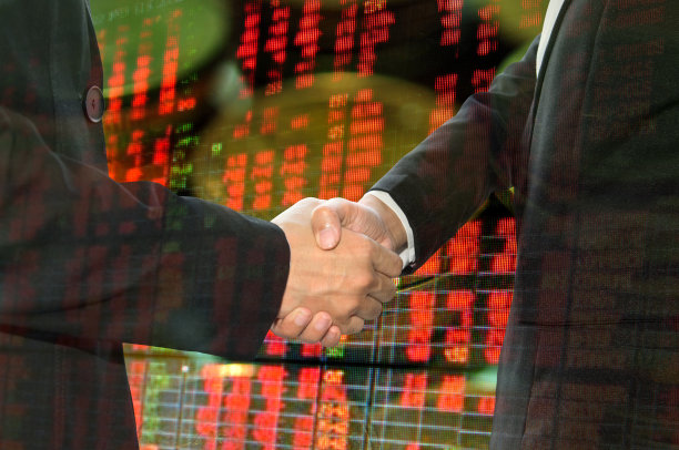 业务握手财务图表背景。图片下载