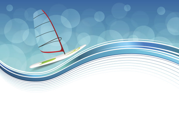 背景抽象海洋运动假日设计红色绿色风帆蓝色图片下载