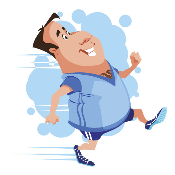 穿着运动服慢跑的人图片下载