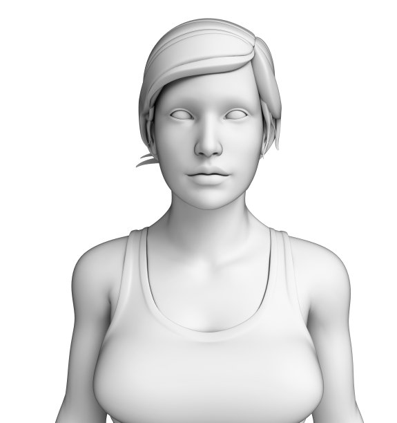 女性上半身艺术品图片下载