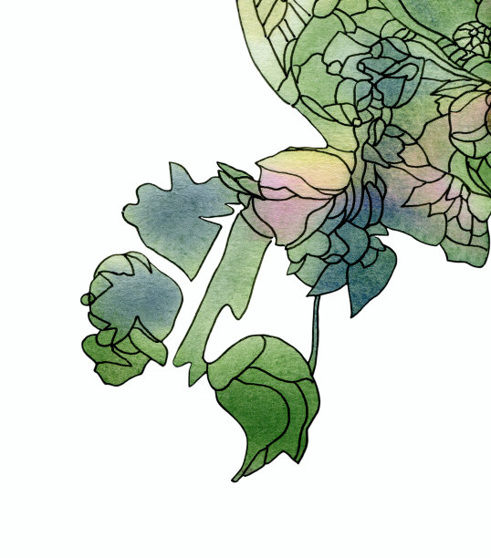 新艺术玫瑰装饰图片下载