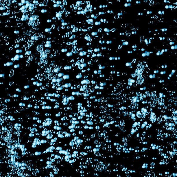 气泡在水中的黑色背景，无缝纹理图片下载