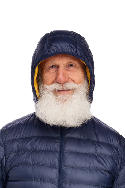 一个白胡子老人的画像图片下载