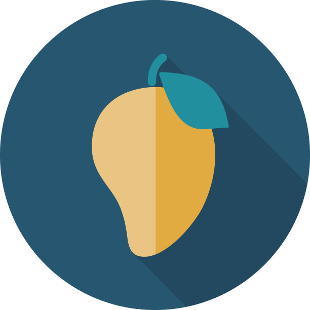 芒果公寓图标。热带水果图片下载