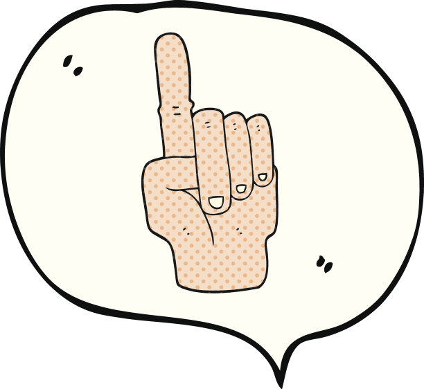 漫画书演讲气泡卡通指着手图片下载