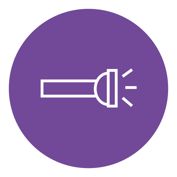 手电筒一行图标图片下载