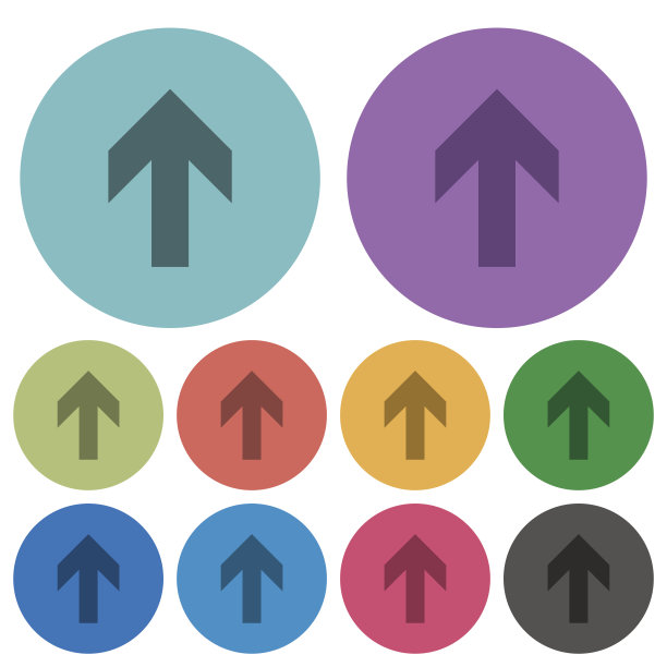 向上箭头颜色的图标图片下载