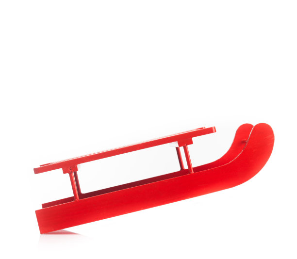 木制红色的雪橇图片下载