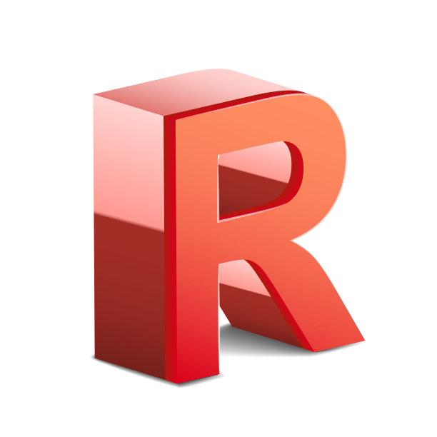 3d红色字母R图片下载