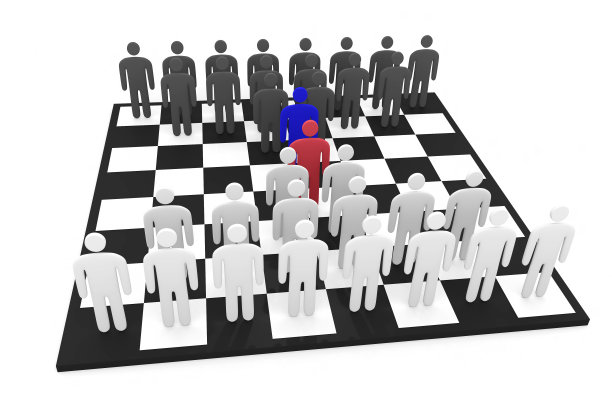 两个抽象的男子队站在一起图片下载