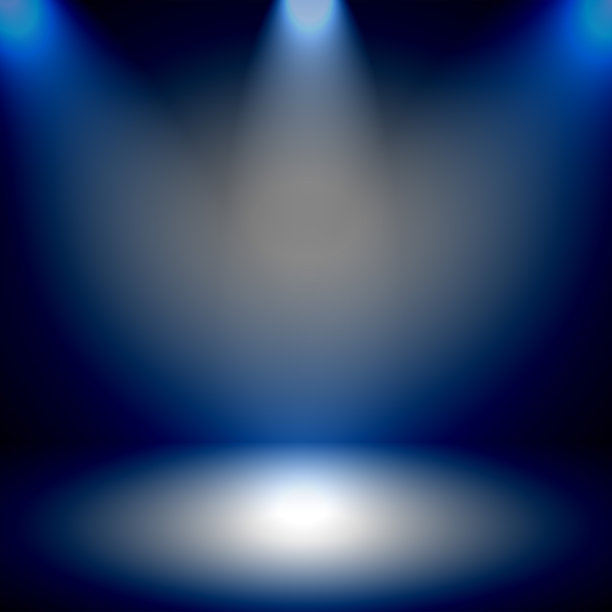 房间背景为深蓝色。图片下载