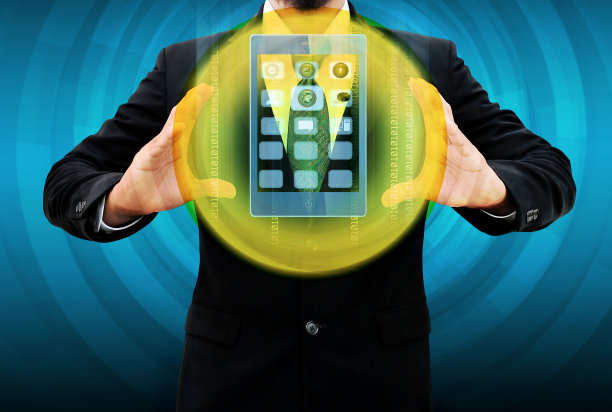 持有手机的商人图片下载