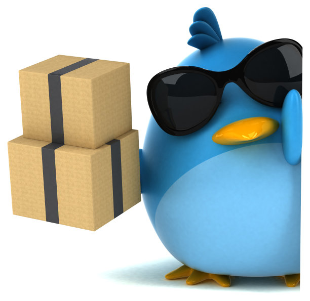 蓝鸟- 3D插图图片下载