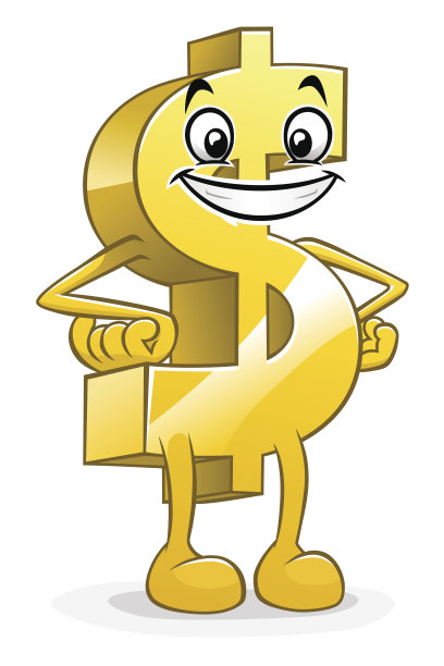 卡通有趣的美元图片下载