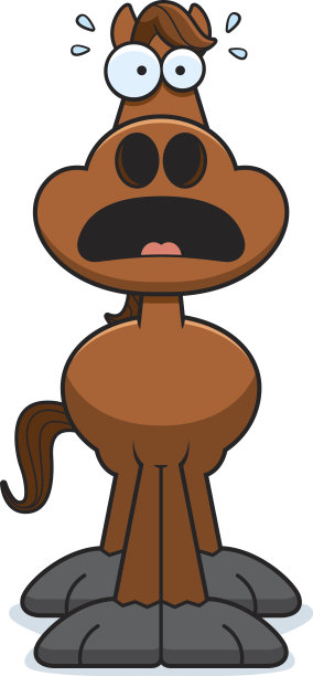 害怕卡通马图片下载