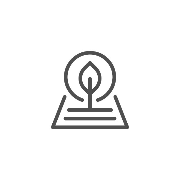植物线条图标图片下载