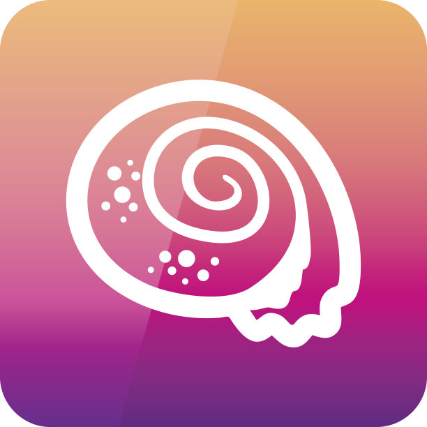 海贝轮廓图标。夏天。假期图片下载