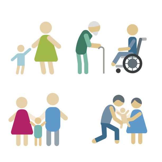 志愿者图标慈善捐赠向量设置人道主义意识手，希望援助支持人们图片下载