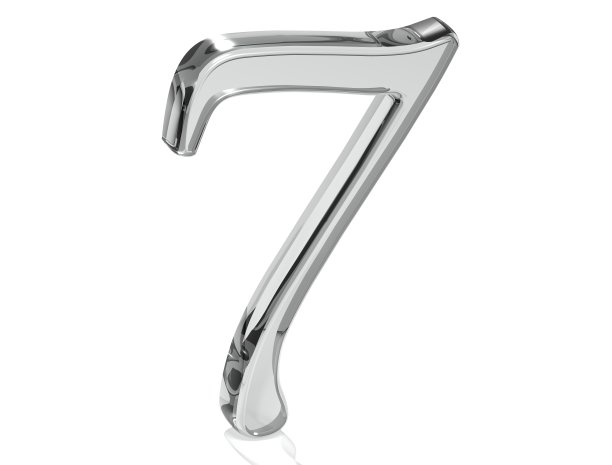 3D设置银色数字在白色背景图片下载