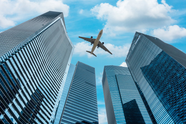 商业和中央指挥塔。、现代建筑设计。图片下载