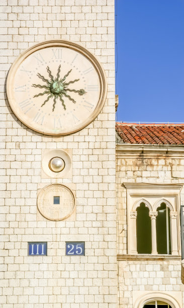 克罗地亚杜布罗夫尼克的钟楼图片下载