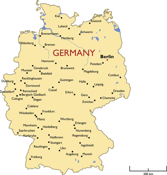 德国地图图片下载