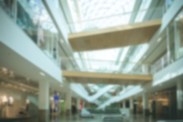 抽象模糊的购物中心商店内部作为背景图片下载