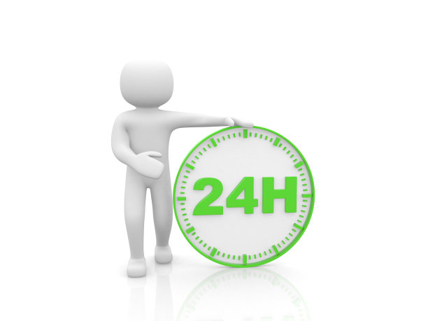 3d人和一个时钟图片下载