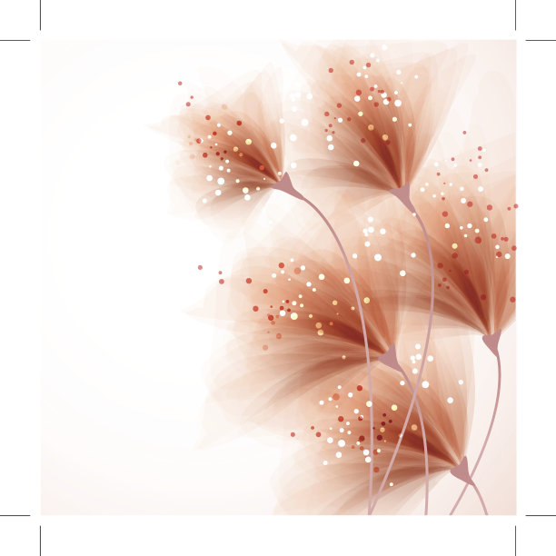 矢量背景与柔和的花图片下载