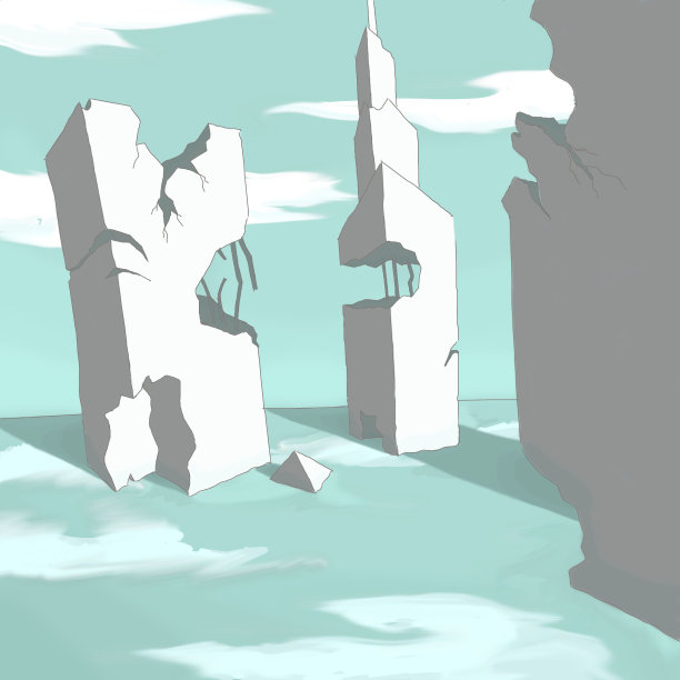 老摧毁建筑。波普艺术图片下载