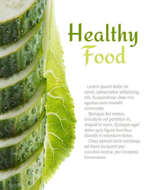 绿色的黄瓜片图片下载