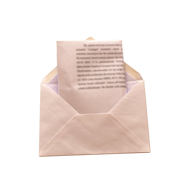 白色信封，白底白纸图片下载