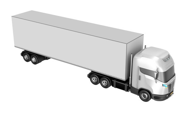 卡车被白色隔离。我自己的设计。图片下载