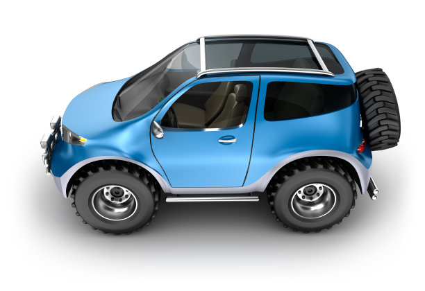 路边的汽车概念。我自己的设计。图片下载