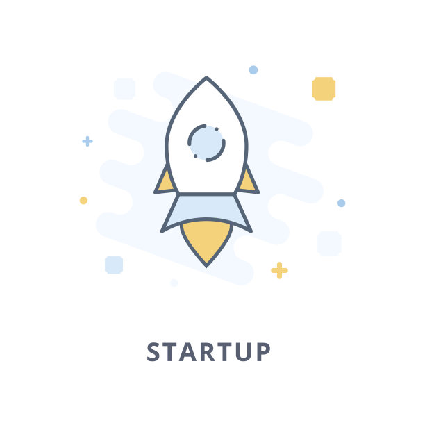 创意创业平面图标图片下载