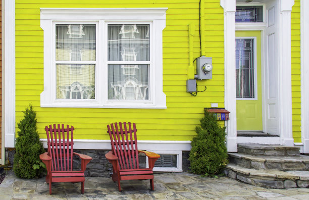 纽芬兰圣约翰的彩色房子图片下载