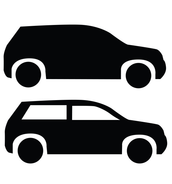 黑色suv汽车图标孤立图片下载