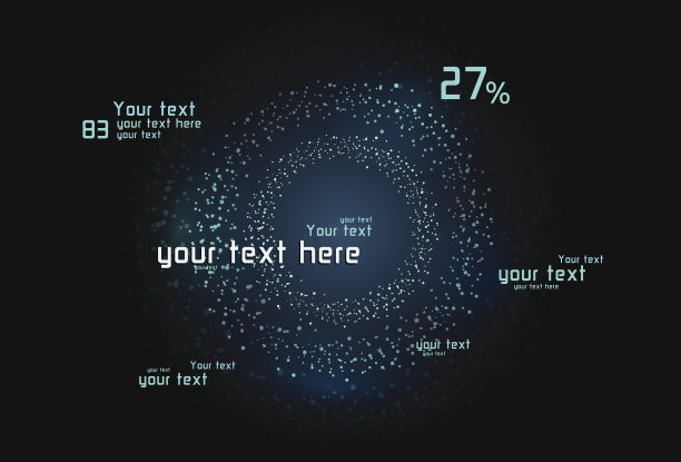 绿色信息图图片下载