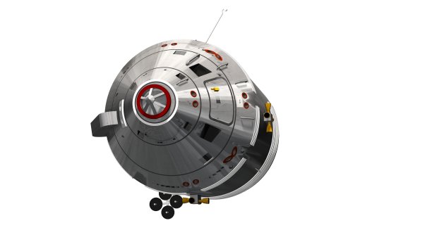 阿波罗指挥服务舱隔离在白色区域图片下载