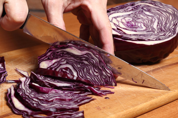 切红紫卷心菜图片下载