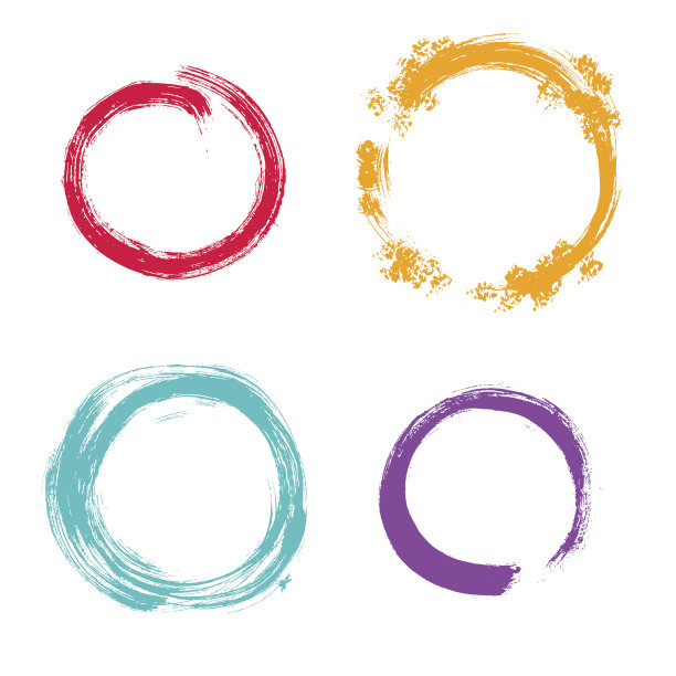 矢量垃圾圆形边框手绘合集图片下载