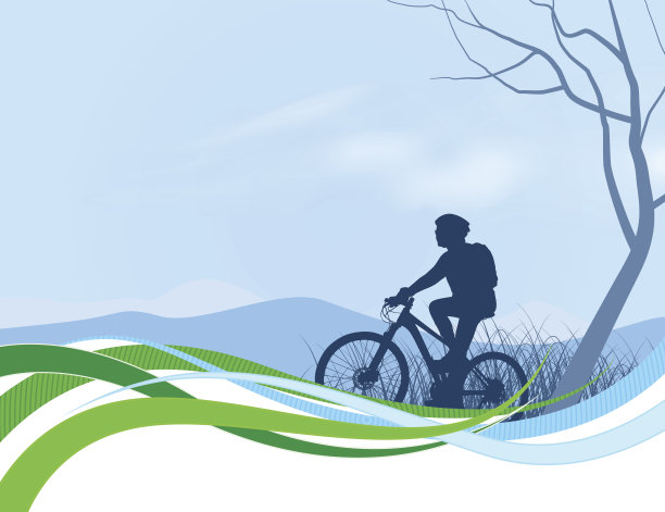 骑自行车的场景图片下载