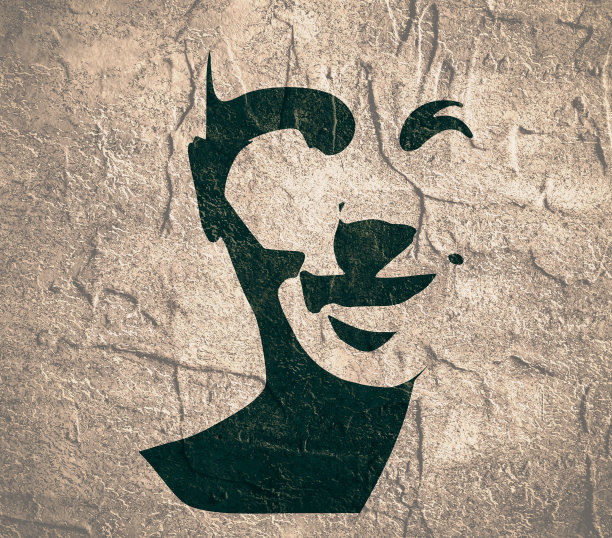 头部轮廓。正面视图图片下载