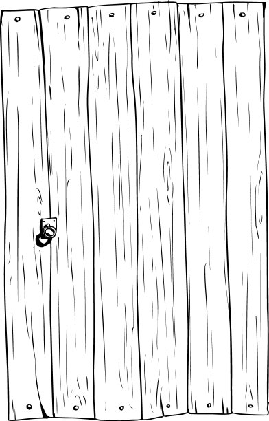 旧的长方形木门图片下载