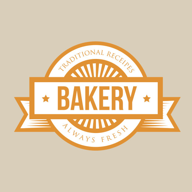 复古复古的面包店标志徽章图片下载