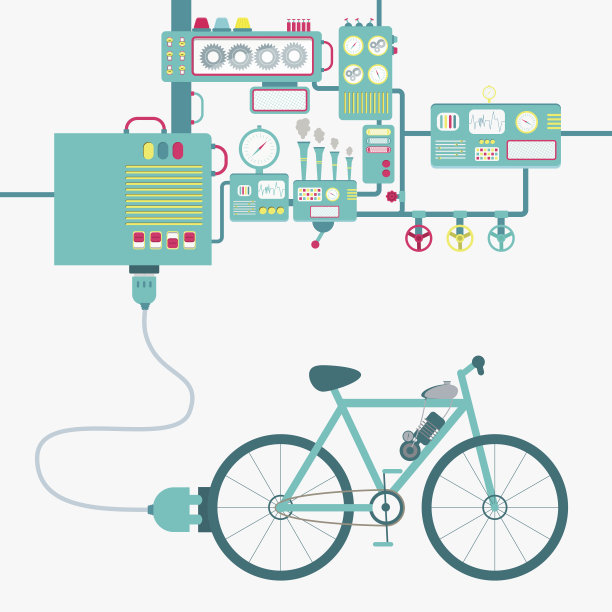 工厂和电动自行车图片下载