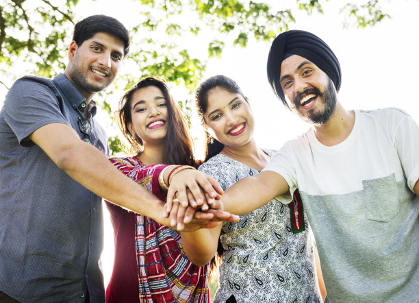 印度民族友谊团结的概念图片下载