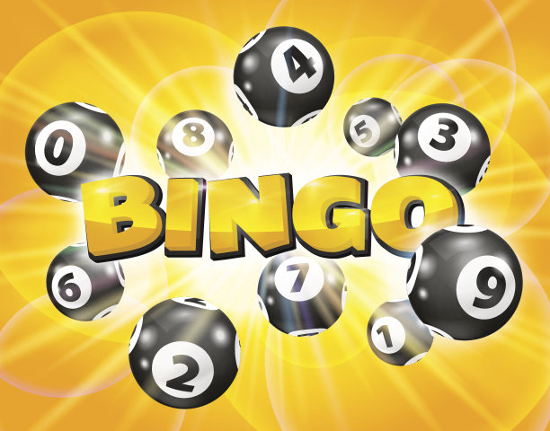 乐透球围绕着宾果这个词图片下载